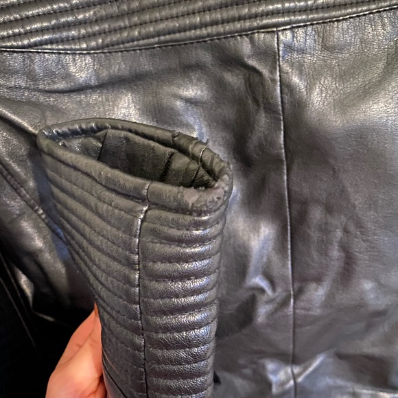 ZARA Leather Moto Jacket - Picture 6 of 8
